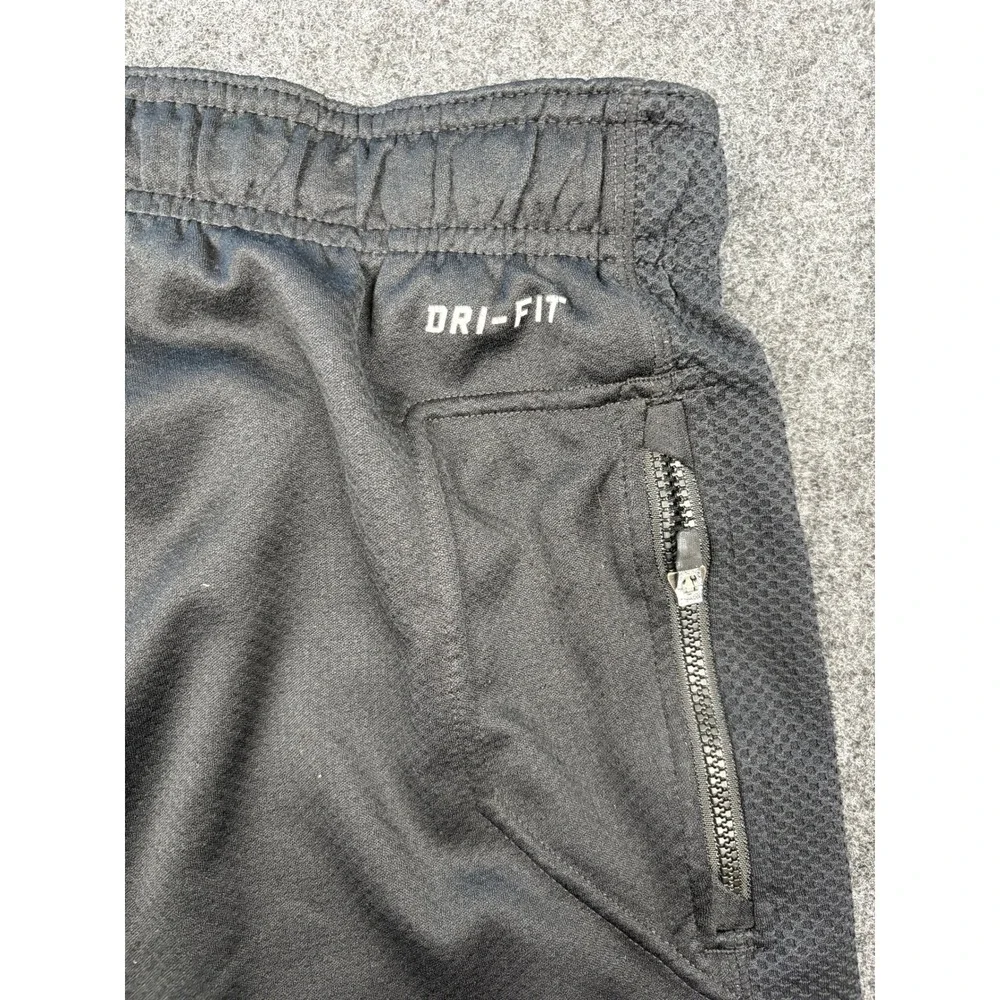 Nike Mens Dri-FIT Black Mesh Athletic Pants Zipper Hem Pockets RN56323 Size M